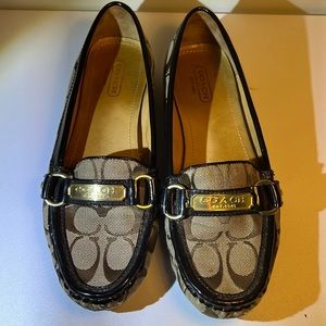 COACH Women’s Loafers with Signature Logo-6 1/2B